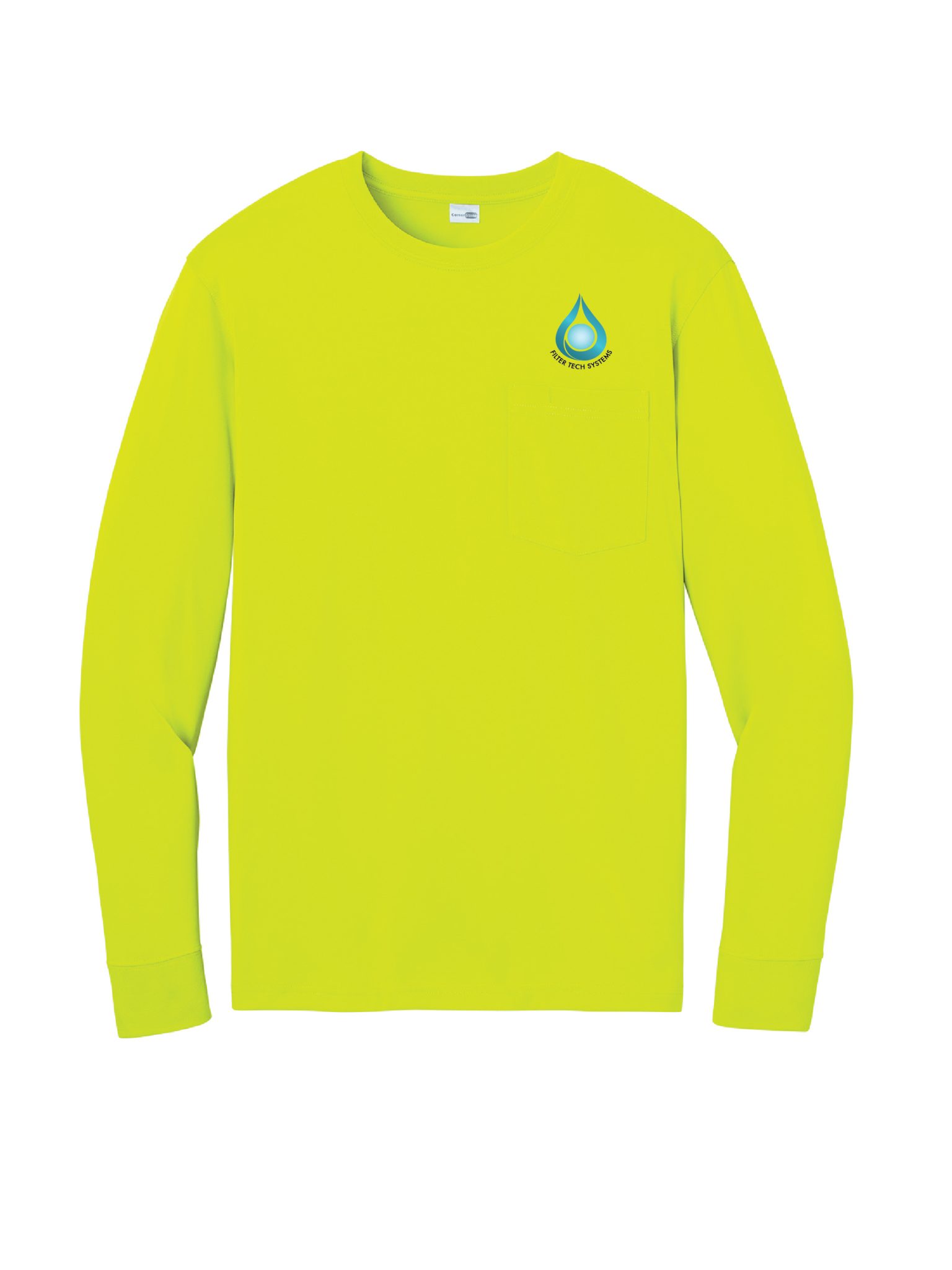 CornerStone® Pro Long Sleeve Pocket Tee – Peak Water - Image 3